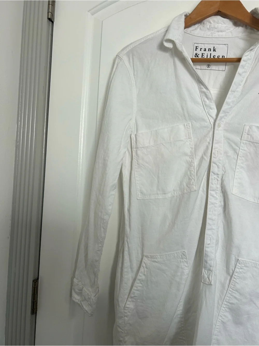 Frank & Eileen Italian Performance Linen Dress size Size S Chic Preppy Coastal